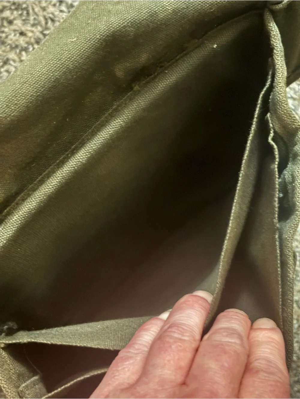 Original WWII map bag